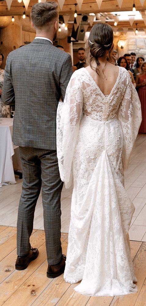 Suknia ślubna boho rybka XS