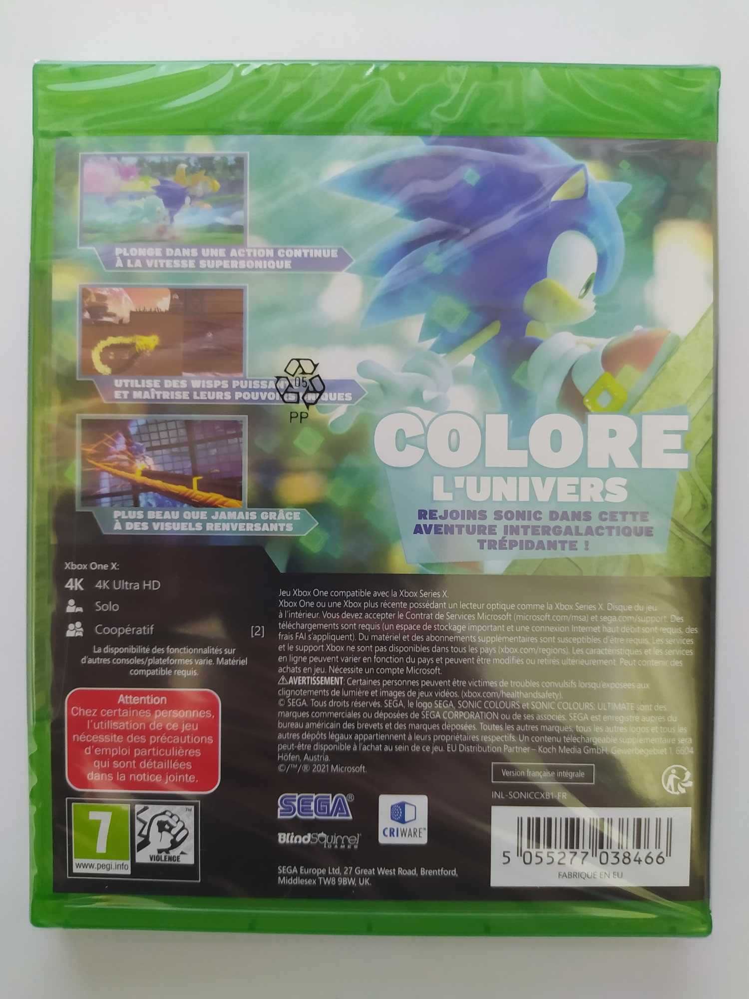 NOWA Sonic Colours: Ultimate Xbox One / Xbox Series X