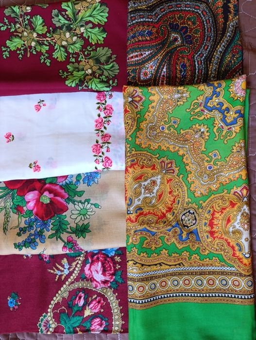 Старовинна хустка.платок.японська хустка