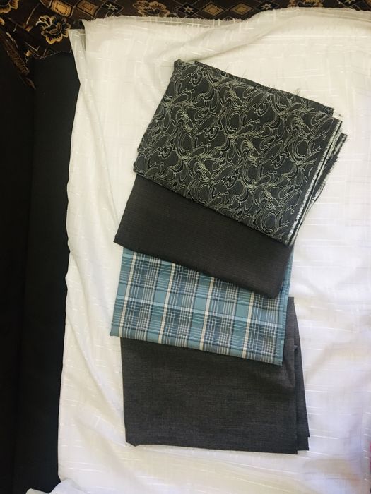 Подкладочные ткани шелк, саржа. Нейлон, ситец тик, трико.  Времен СССР