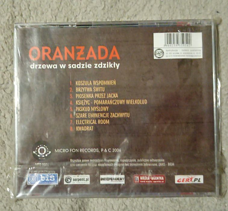 Oranżada - Drzewa w sadzie zdzikły  CD