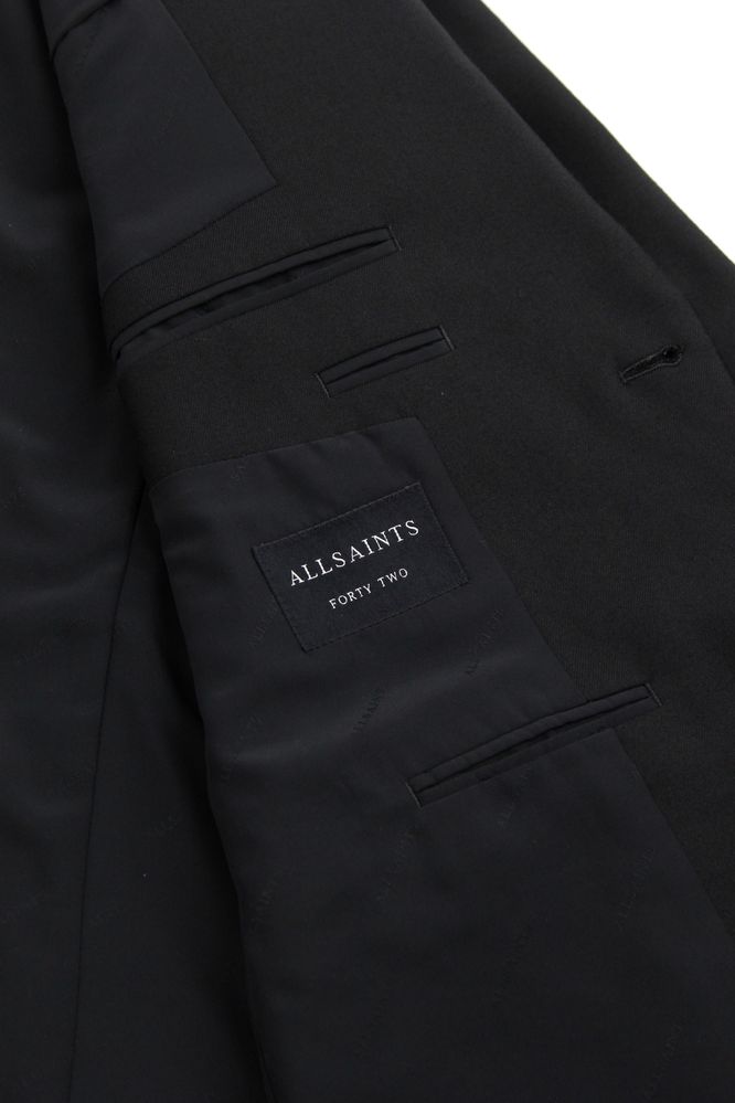 ALLSAINTS Forty Two чоловічий чорний трикотажний піджак. Оригінал