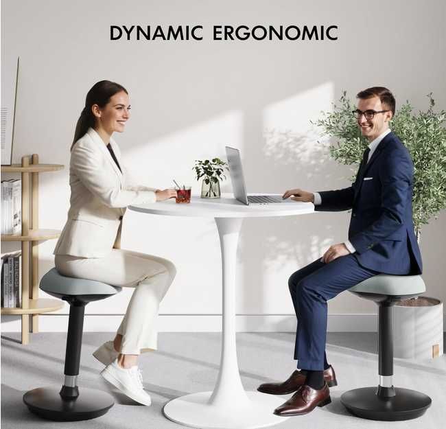 Regulowany obrotowy stołek dynamiczny