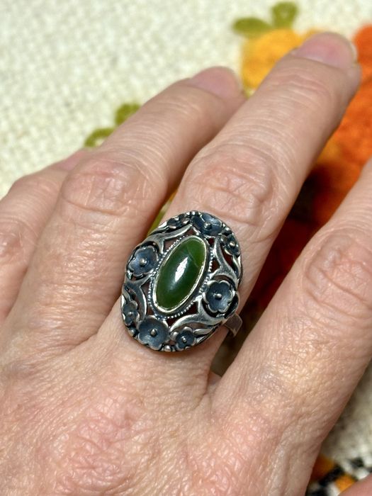 Stary Pierścionek z prl srebrny. Biżuteria prl Stare  Srebro vintage