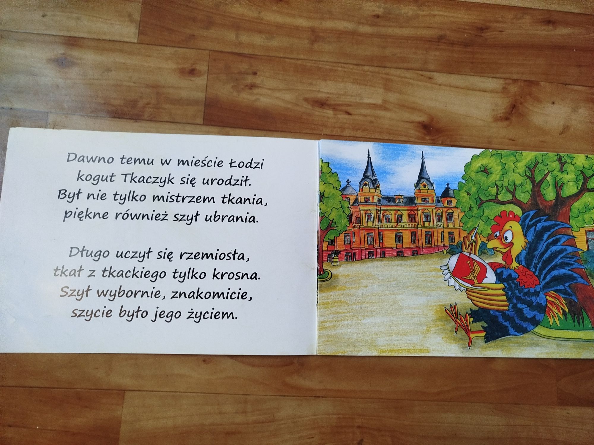 Książeczka dla dzieci Kogut Tkaczyk z Łodzi