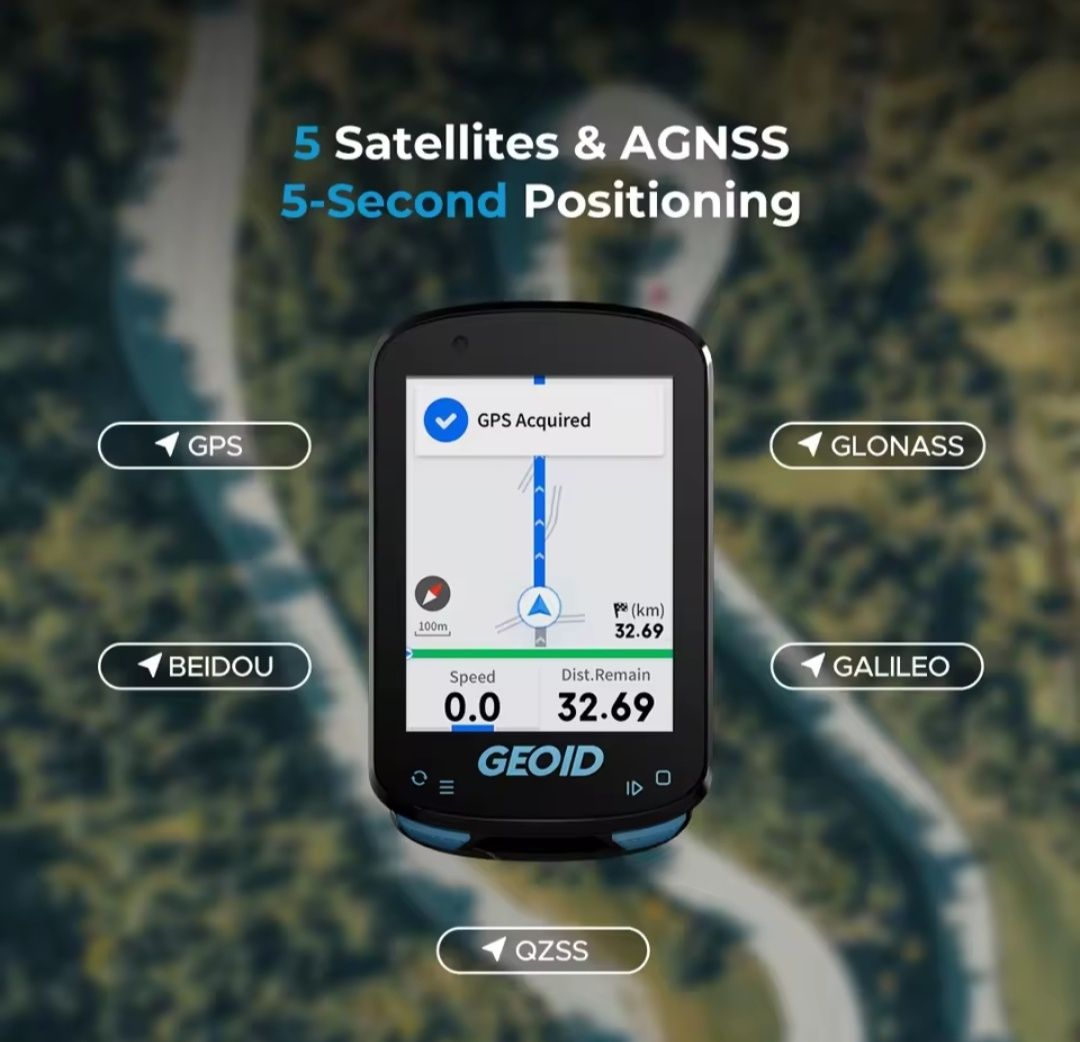 Nowy licznik rowerowy navi GPS Strava Geoid CC600