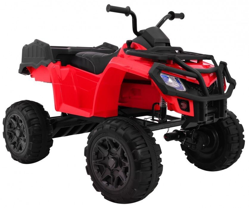 Quad Xl Atv Na Akumulator Dla Dzieci Czerwony 4X4 Bagażnik Wolny Star