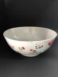 Grande taça chinesa em porcelana de exportação Família Rosa