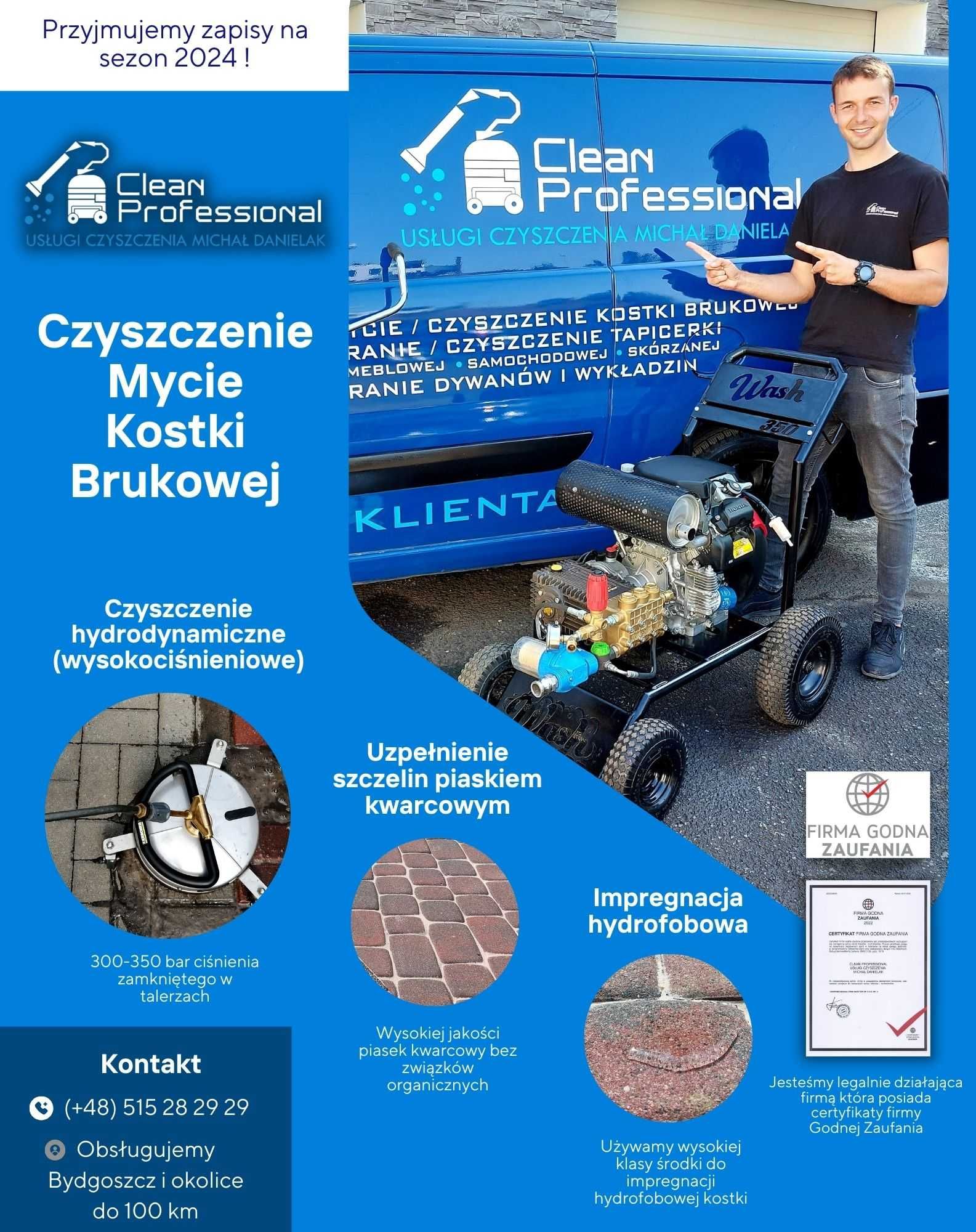 Mycie / Czyszczenie Kostki brukowej