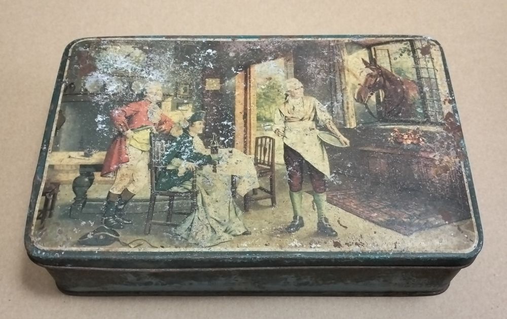 Lata muito antiga Lit. Viúva Ferrão Lda. Lisboa