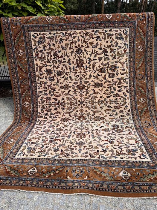 Dywan wełniany kaszmirowy r.tkany perski Ind TABRIZ 400x300 gal.14 tyś