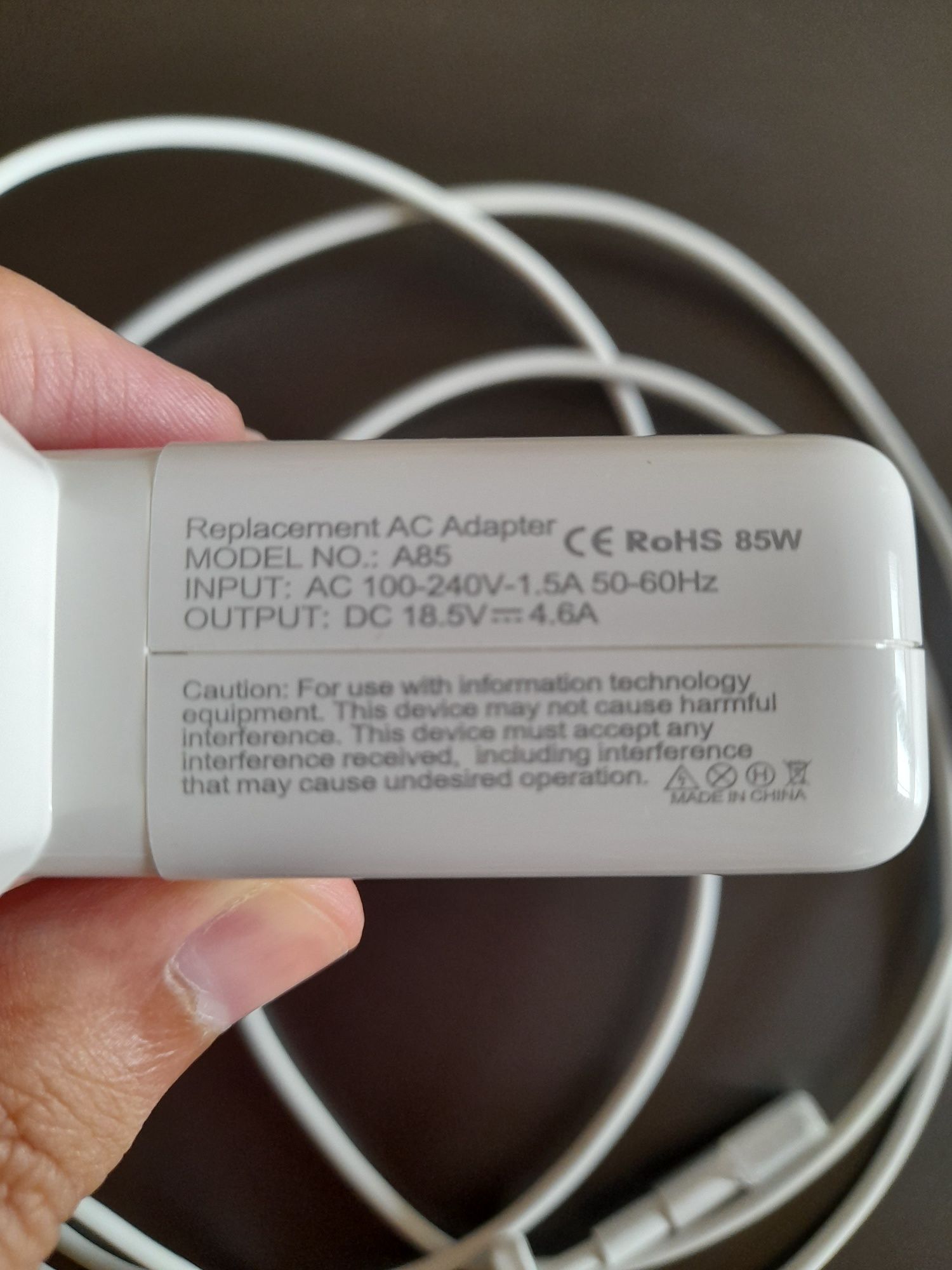 Carregador Magsafe I 85W