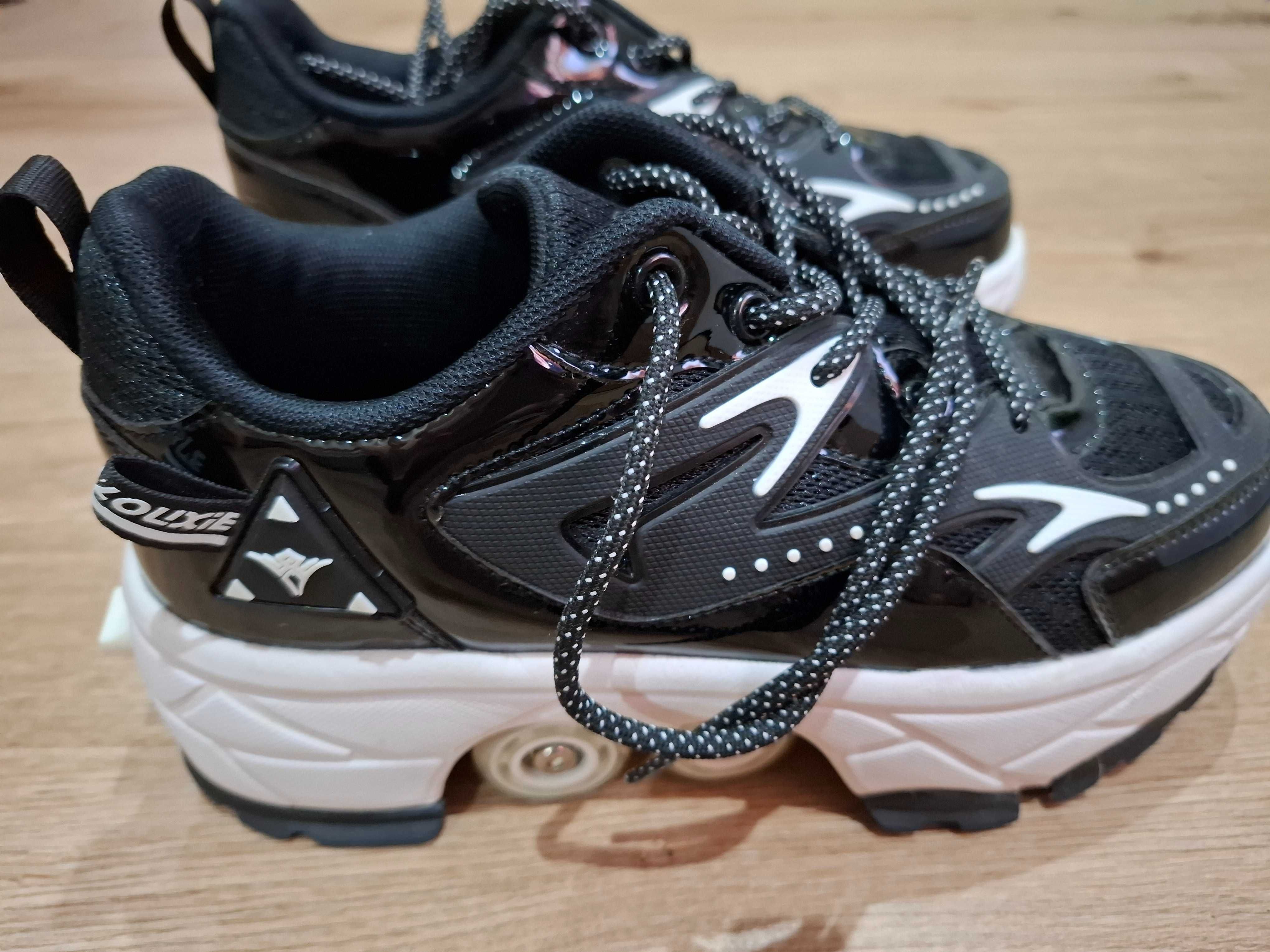 Wrotko- buty czarno białe
