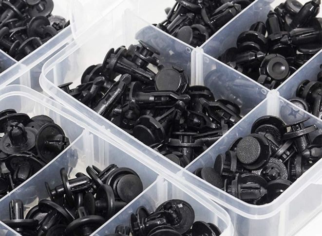 Spinki kołki montażiwe do samochodu zestaw klipsów tapicerskich 48tknn