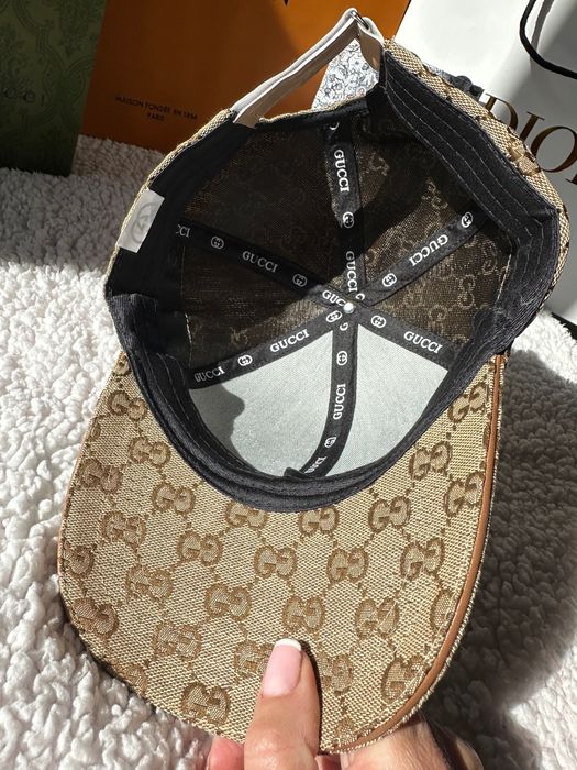 Czapka z daszkiem Gucci monogram Logo nowa