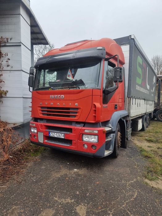 Iveco Stralis 350 3 osie burtoplandeka z windą
