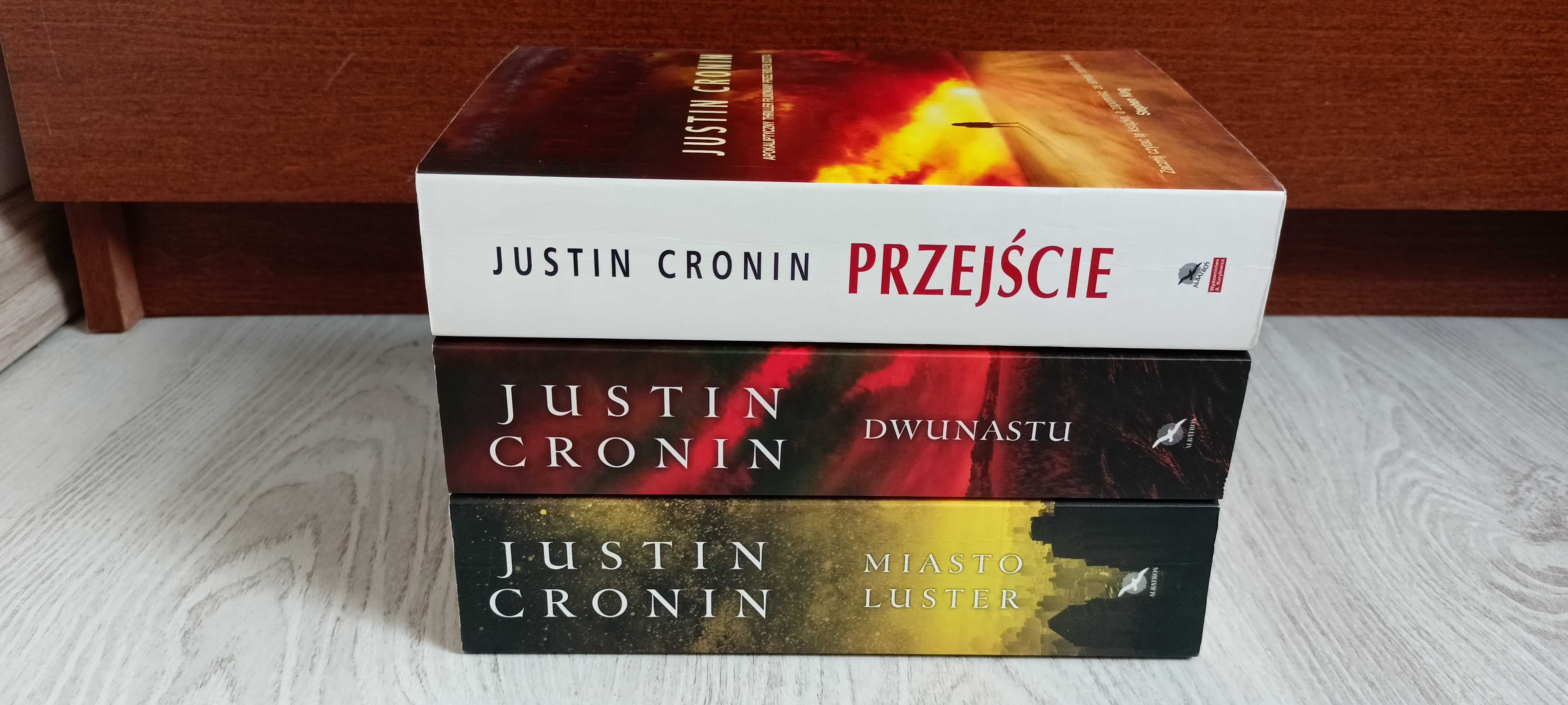 3x Justin Cronin Przejście + Dwunastu + Miasto luster   BDB