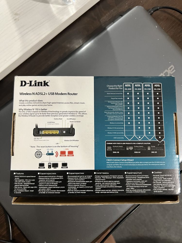 маршрутизатор d-link dsl 2750u