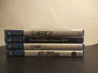 Conjunto de 4 jogos PS4 (UFC 2, Need for Speed, PES 2016, FIFA 2017)