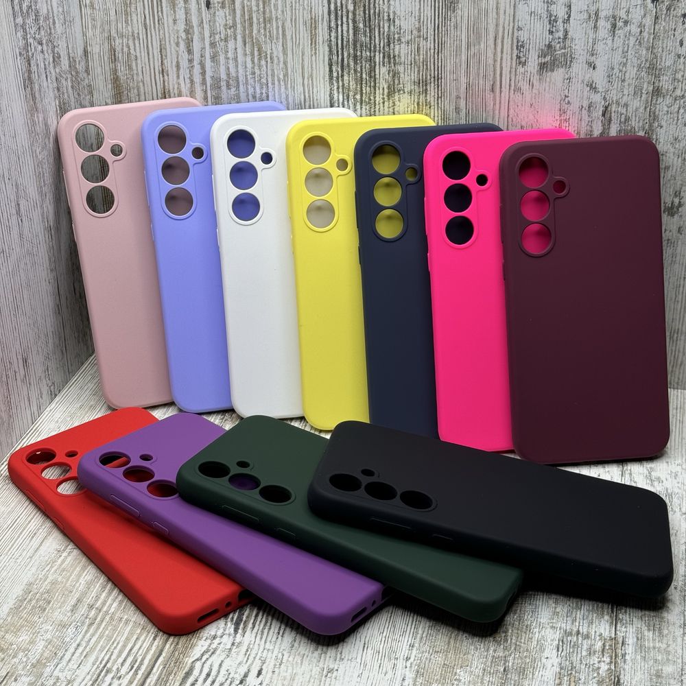Не пачкаются! Чехол софттач Silicone Case на Samsung A35/ A55/S24 FE