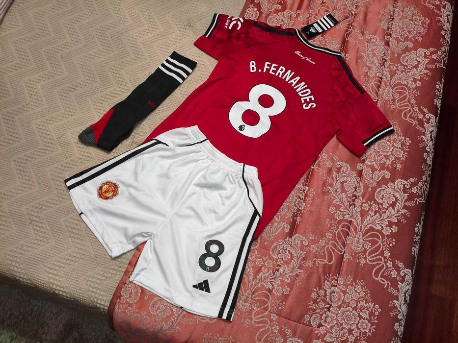 Camisola Criança Bruno Fernandes Equipamento Man. United | NOVO