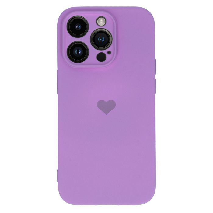 Vennus Silicone Heart Case Do Iphone 13 Pro Max Wzór 1 Fioletowy