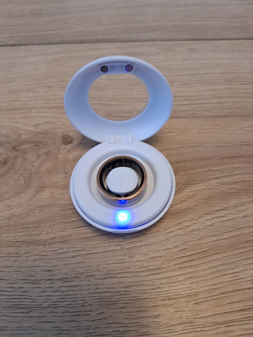 Smart ring JYouPro srebrny, tętno, saturacja, monitor snu, aktywność,