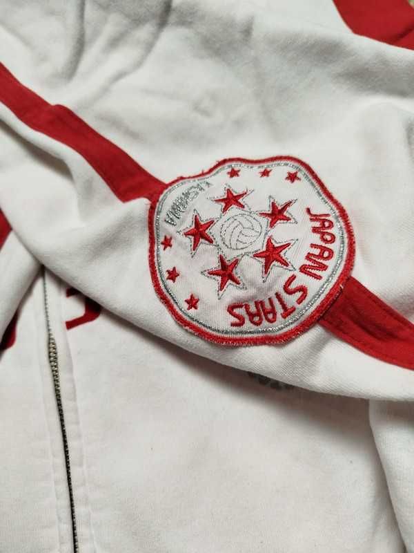 Y2K Soccer Kashima Football Retro Sweatshirt Zip Bluza Vintage