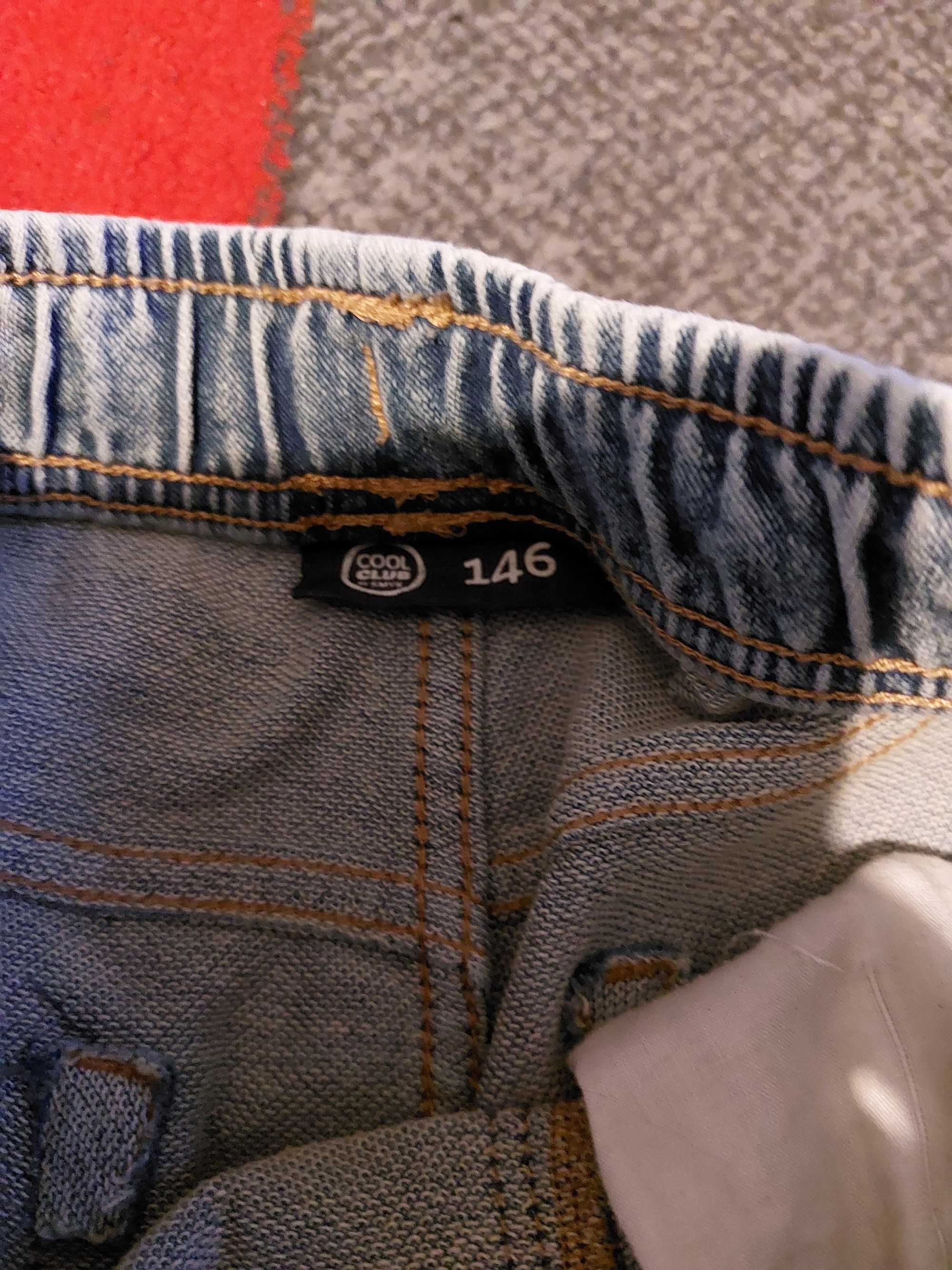 Spodnie jeans 146 chłopięce cool club smyk