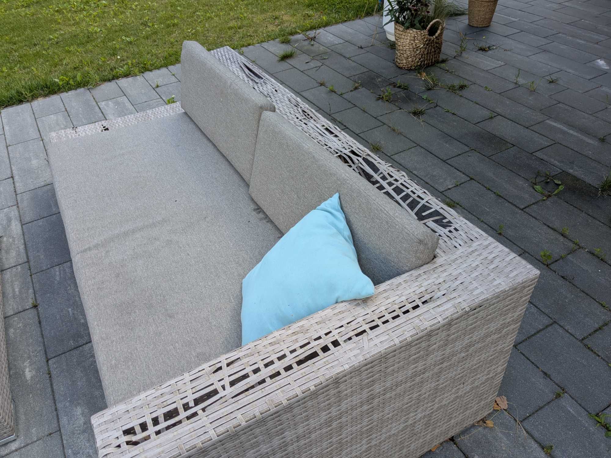 Sofa ogrodowa (2 sztuki ) ratanowe
