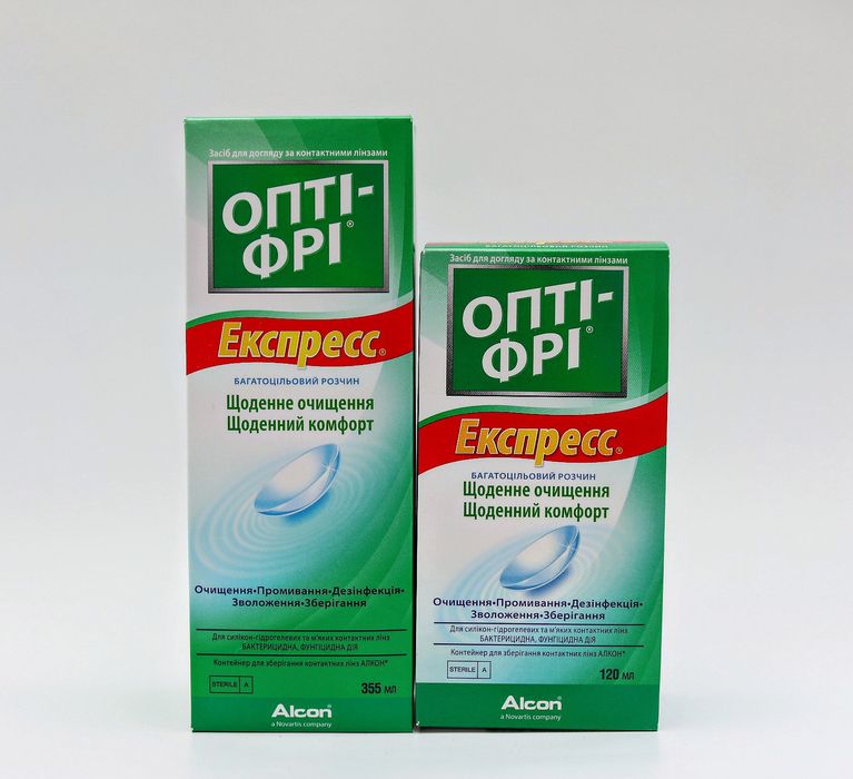 Розчини для лінз Opti-Free Express 120мл 355мл Opti-free pure moist