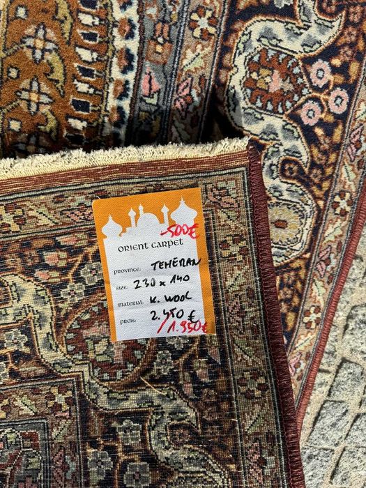 Dywan kaszmirowy r.tkany perski Teheran 230x140 galeria 12 tyś