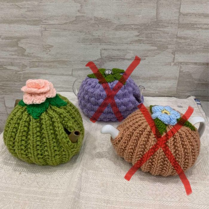 Грілка на заварний чайник, грелка на чайник, заварник вязаная