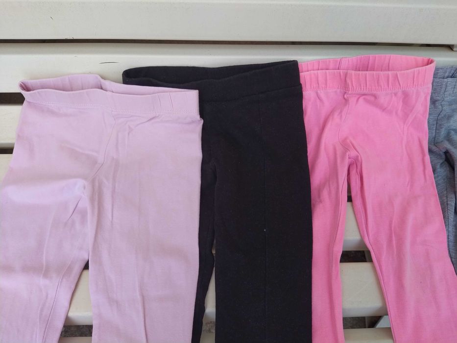 Calças de algodão para menina - Chicco e H&M - Tamanho 2 anos - 92 cm