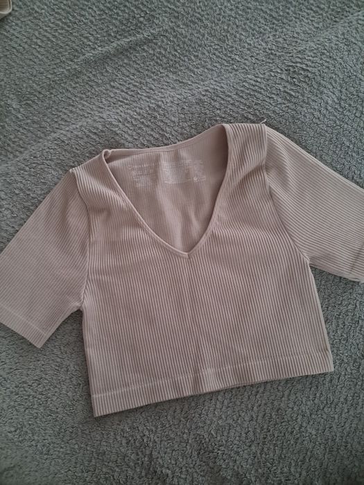 Prążkowany sportowy top Primark