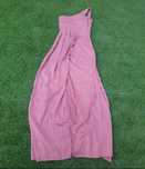 Vestido rosa comprido