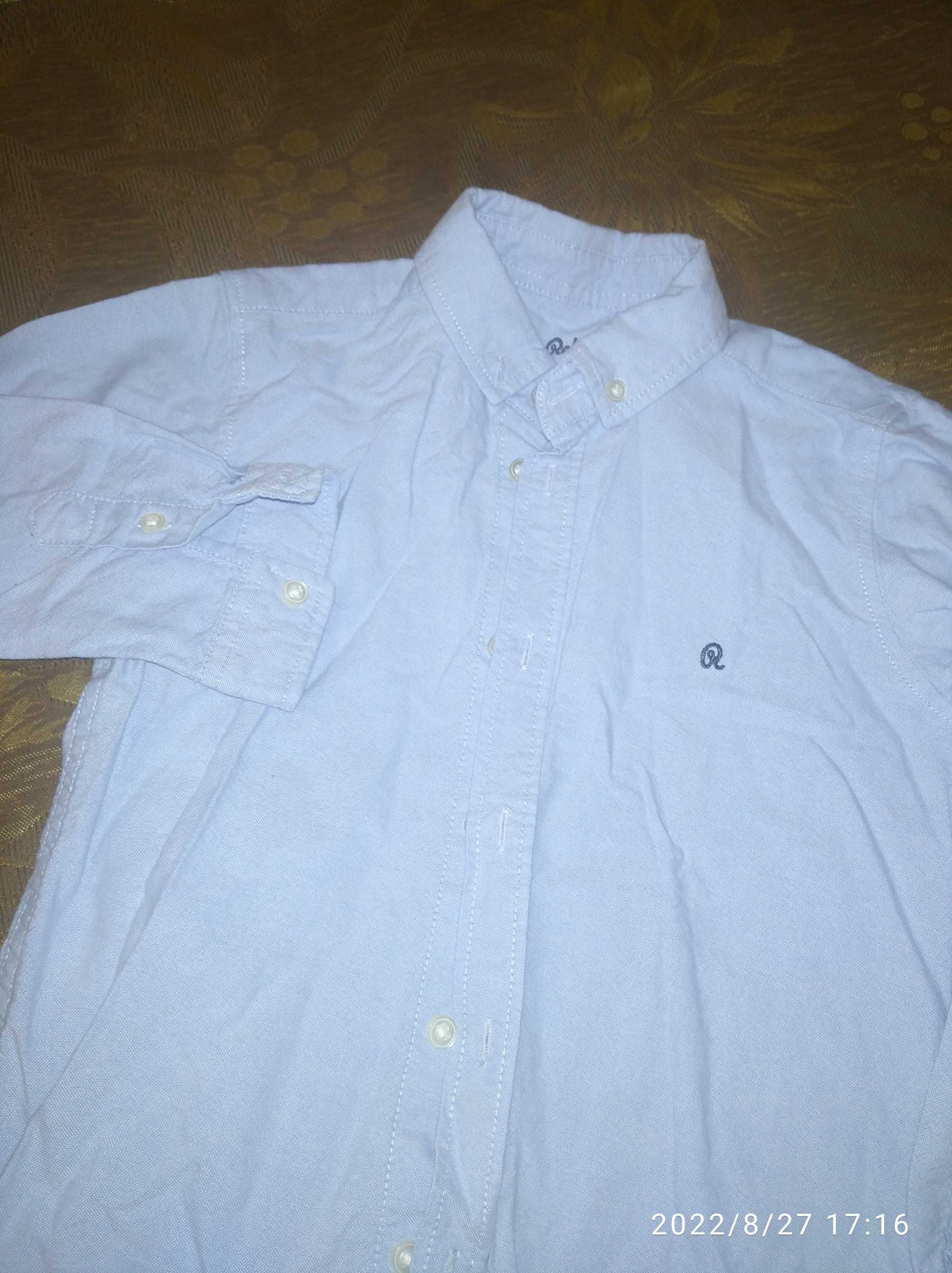 Рубашка, сорочка блакитна 116 рост 4-5 років