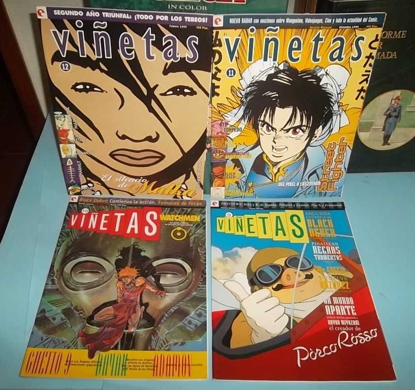 "VIÑETAS" , Revista espanhola de BD, coleção completa 14 números.