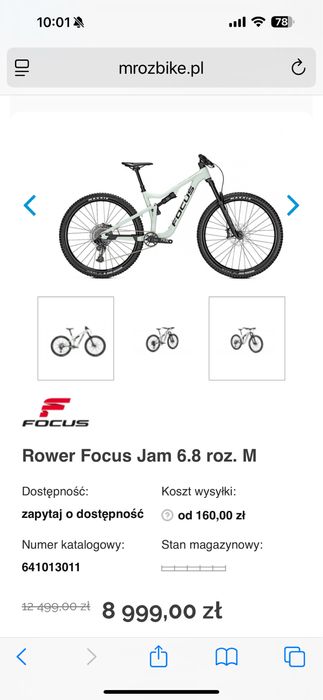 Rower Focus JAM 6,8 L/45 sram 1x12 29cali