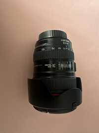 Lente Canon EF 24-105 mm 1.4 L IS USM + filtro uv + para-sol