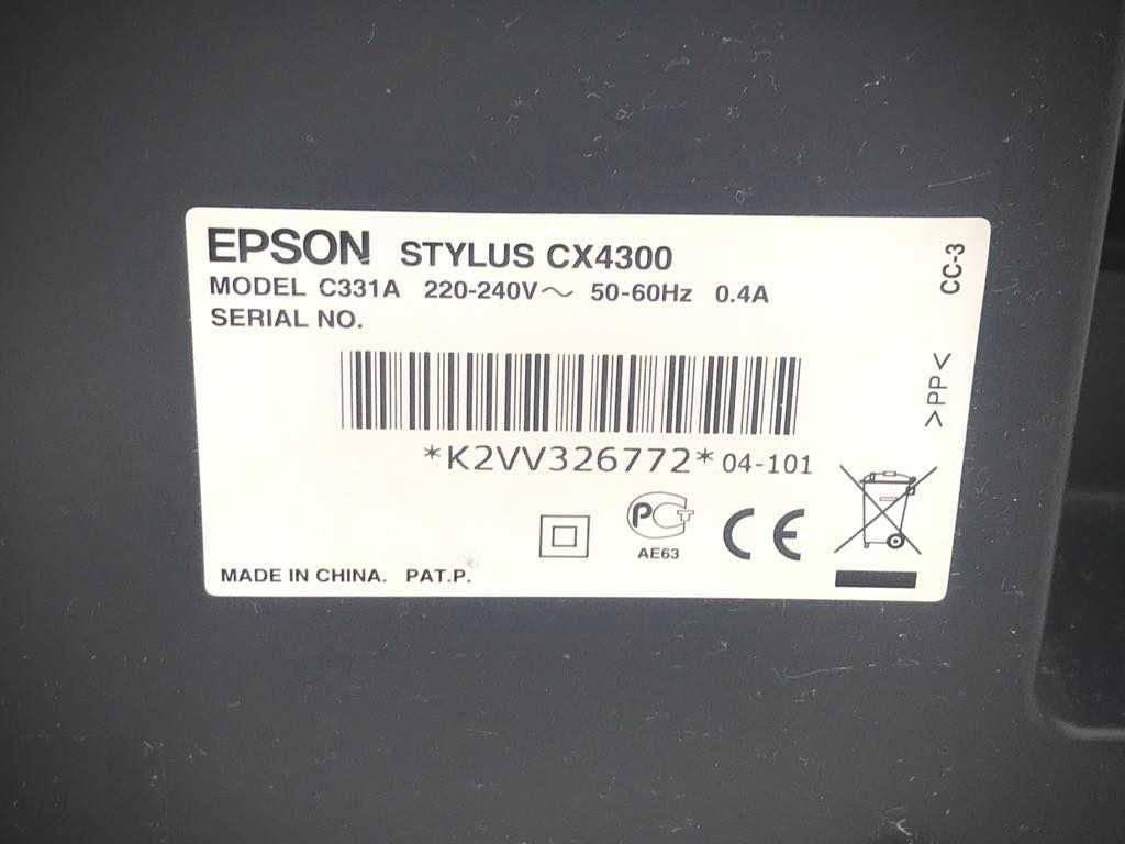 Принтер Epson stylus cx4300 model c331A