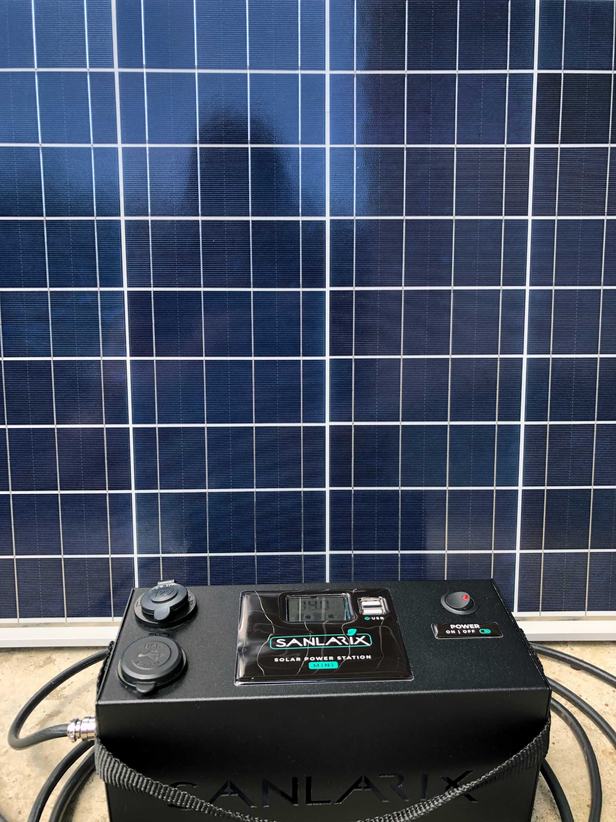 Сонячна міні станція для зарядки та освітлення Sanlarix MINI 50W