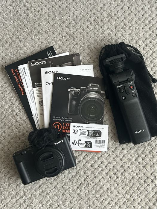 SONY ZV-1F (kamera, aparat cyfrowy) + statyw