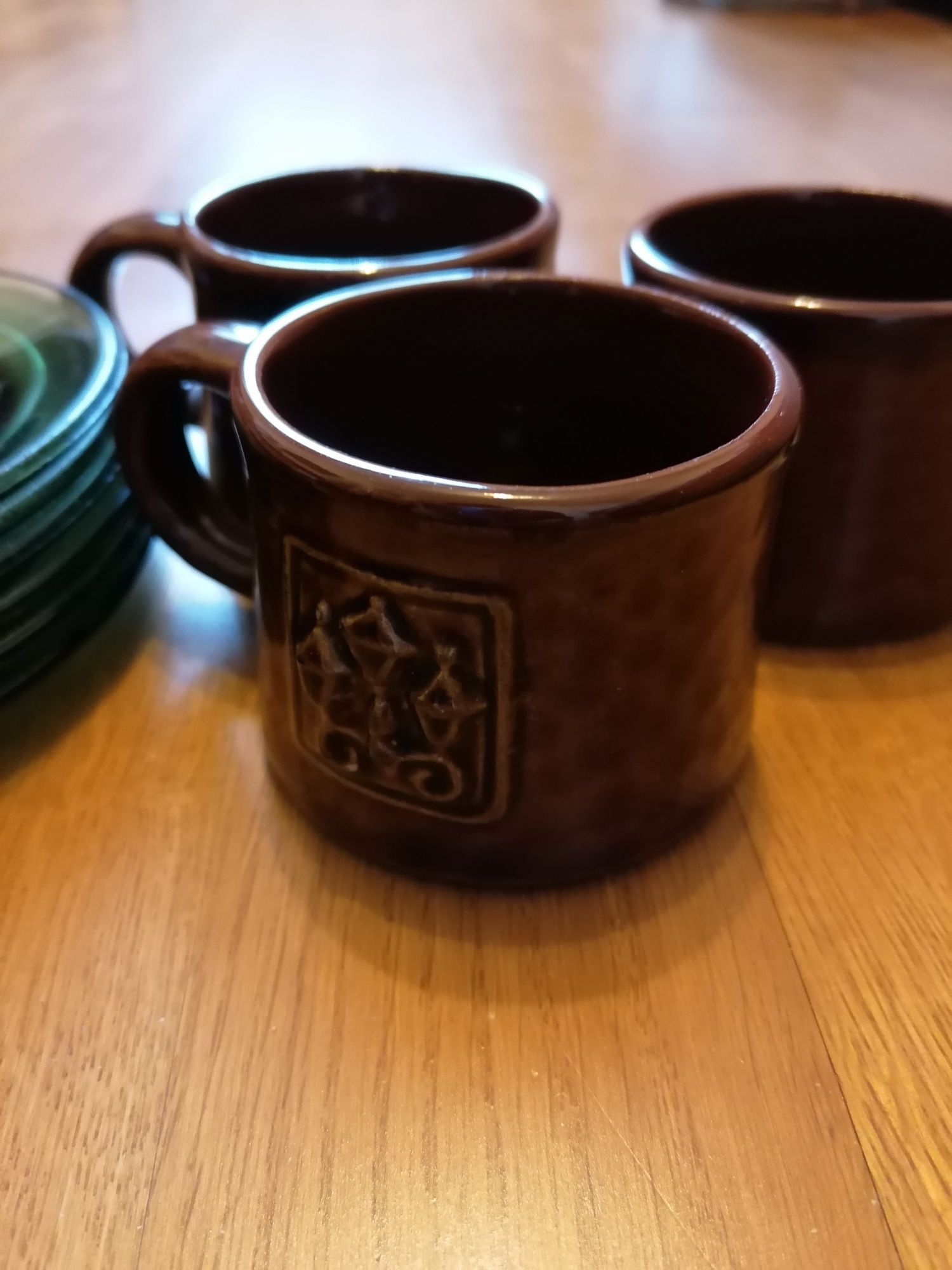 Новые кофейные чашки керамические с блюдцами 6 штук