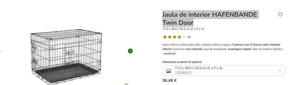 Jaula de interior HAFENBANDE Twin Door