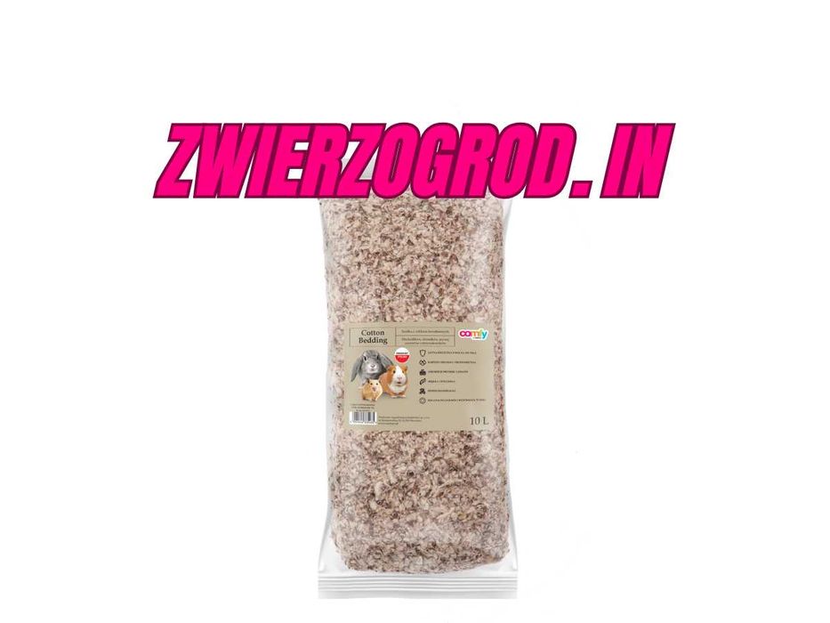 COMFY COTTON BEDDING – naturalne podłoże bawełniane dla gryzoni 10 L