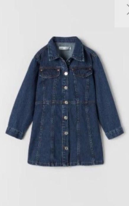 Джинсовое платье zara 4-6