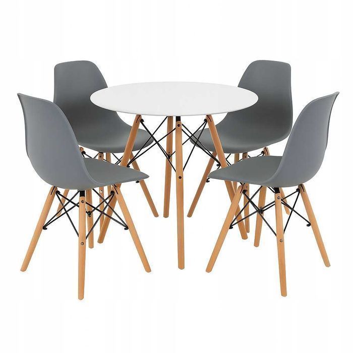 NOWY Stół z Krzesłami Drewniany do Kuchni Salonu Jadalni Stolik Loft