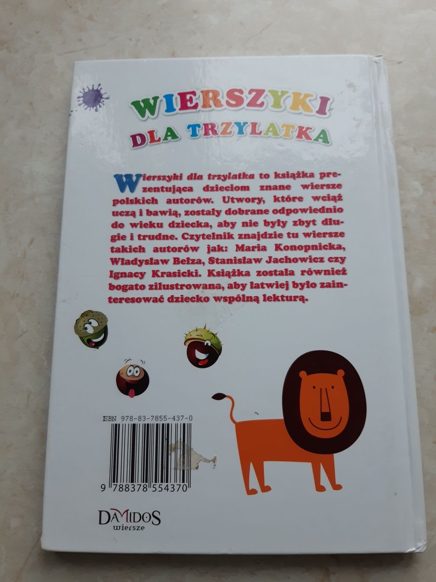 Wierszyki dla trzylatka książka