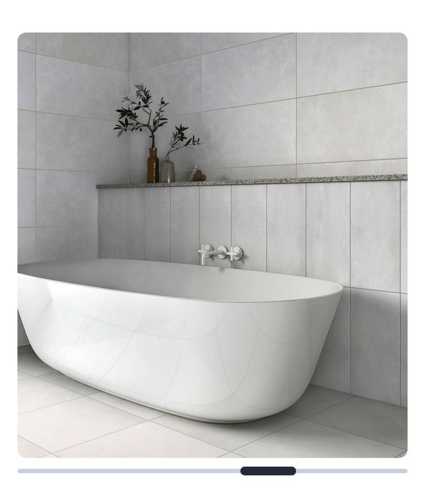 Revestimento cerâmico Artens Tone Cemento Light 25x50 cm